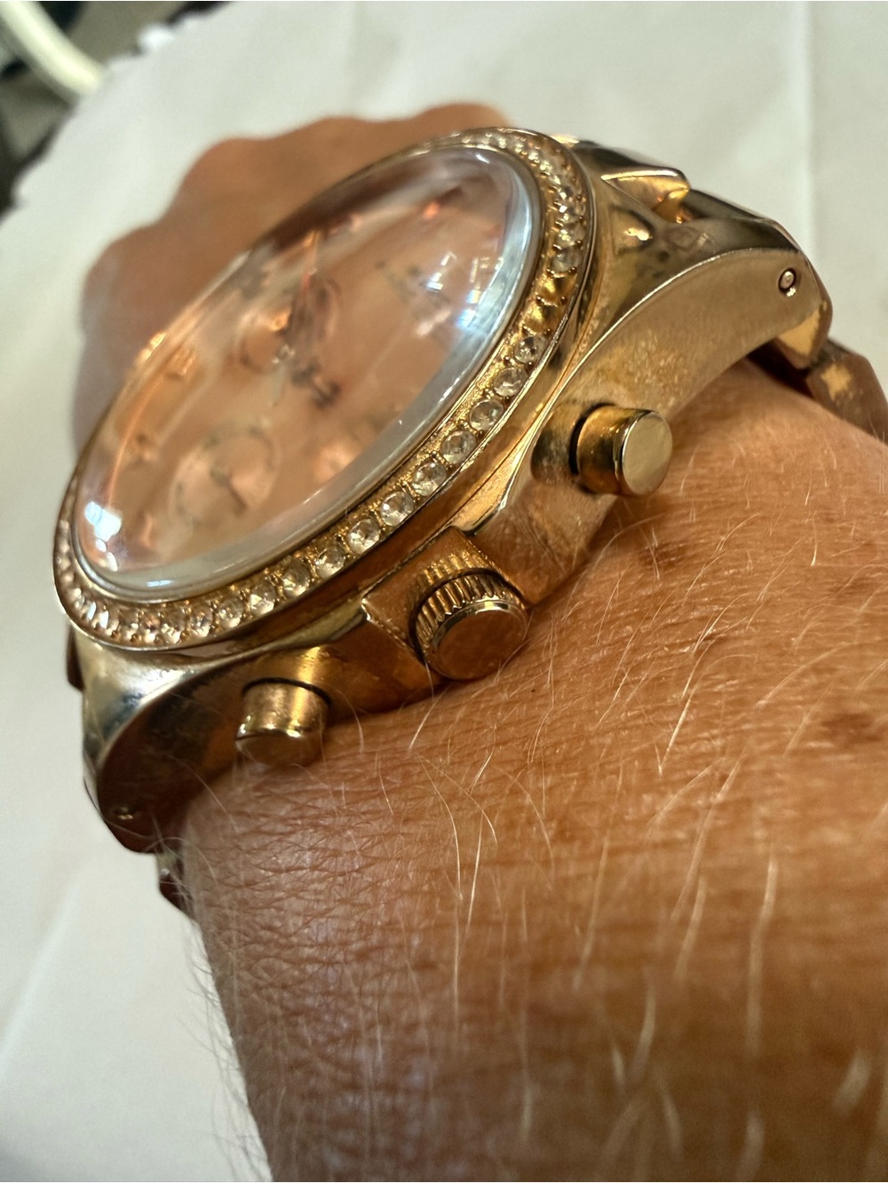 Marc By Marc Jacobs Henry Glitz Chronograph Watch Model Mbm3118 Rose Gold Tone View 4